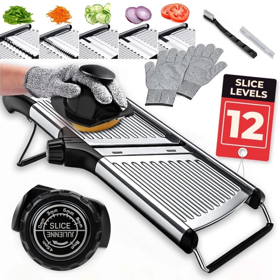 Gramercy Adjustable Mandoline Food Slicer, Mandoline Slicer for Kitchen, Mand...
Opens in a new wind