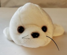 Vintage Sea World Plush White Baby Seal 9"