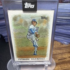 2025 Shoebox Fernando Valenzuela 1/1 Original Painting by Artist Andy Friedman