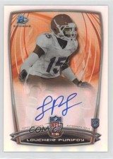 2014 Bowman Rookie Chrome Refractor Auto Loucheiz Purifoy #65 Auto no9