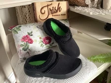 OOFOS OOcoozie Black Clog Mule Slip-on  Comfort Shoes Womens Sz. 12 VERY NICE !