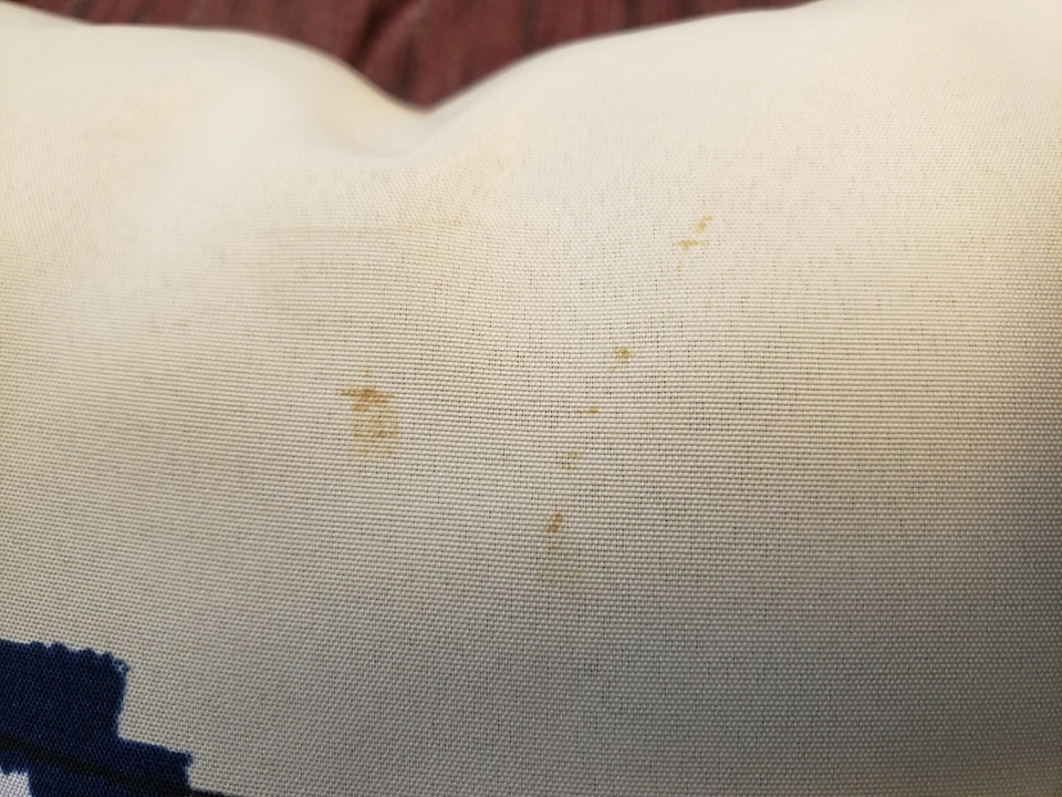 美国国旗心形枕头 100% 聚酯纤维 Mainstays 15x15 阅读说明 — 第 4/4 张图片