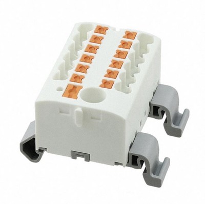 Phoenix Contact 3273232 PTFIX Distribution Terminal Block 13-Pos White DIN Rail