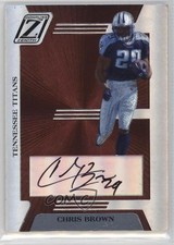 2005 Donruss Zenith Z-Graphs Chris Brown #Z-95 Auto jg5