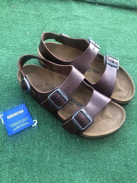 Men Birkenstock Sandals Brown Suede 42