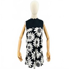 Victoria Beckham Target Black 100% Cotton Daisy Mini Dress