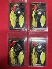 Matzuo Kamikazi Spinnerbait  1/2Oz Lot Of  4 Chartreuse …RARE!!..Vintage !!
