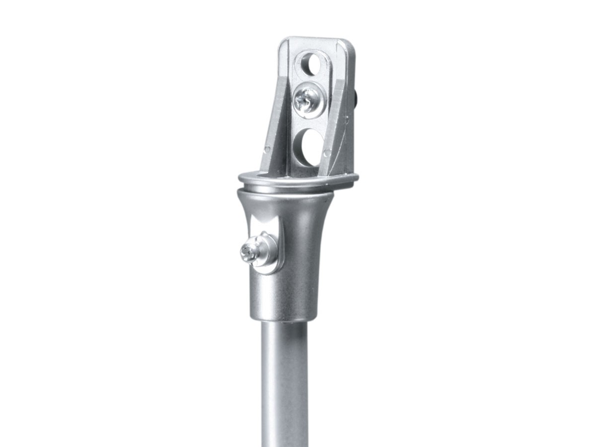 Monoprice Adjustable Height Speaker Stands, 5 lb Capacity (Pair), Silver