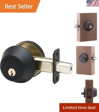 Elegant and Secure Single Cylinder Deadbolt - Standard Size, Timeless Design