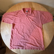 Tommy Bahama Mens Size L 100 Cotton Polo Shirt Tropical Swordfish Pink