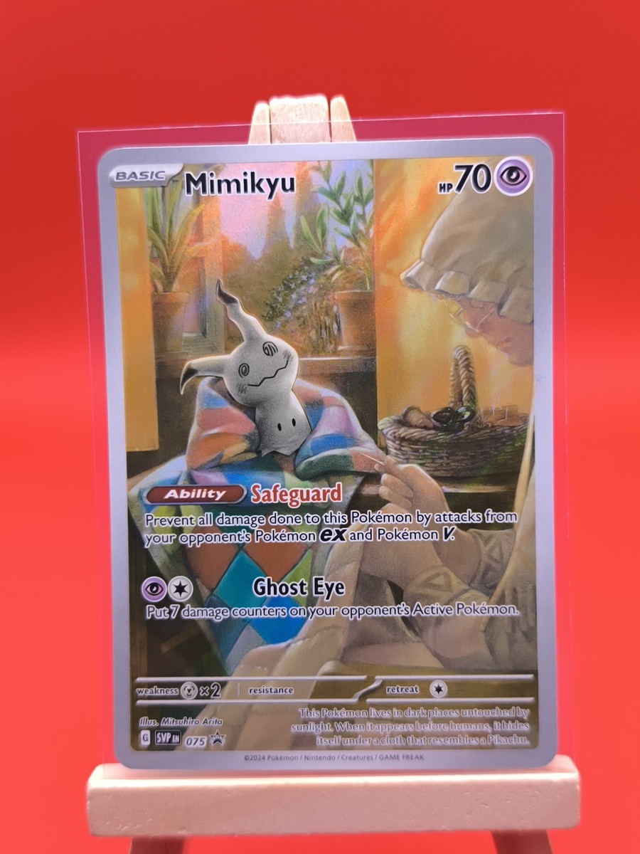 Mimikyu SVP075 Scarlet & Violet Illustration Rare Promo Pokemon