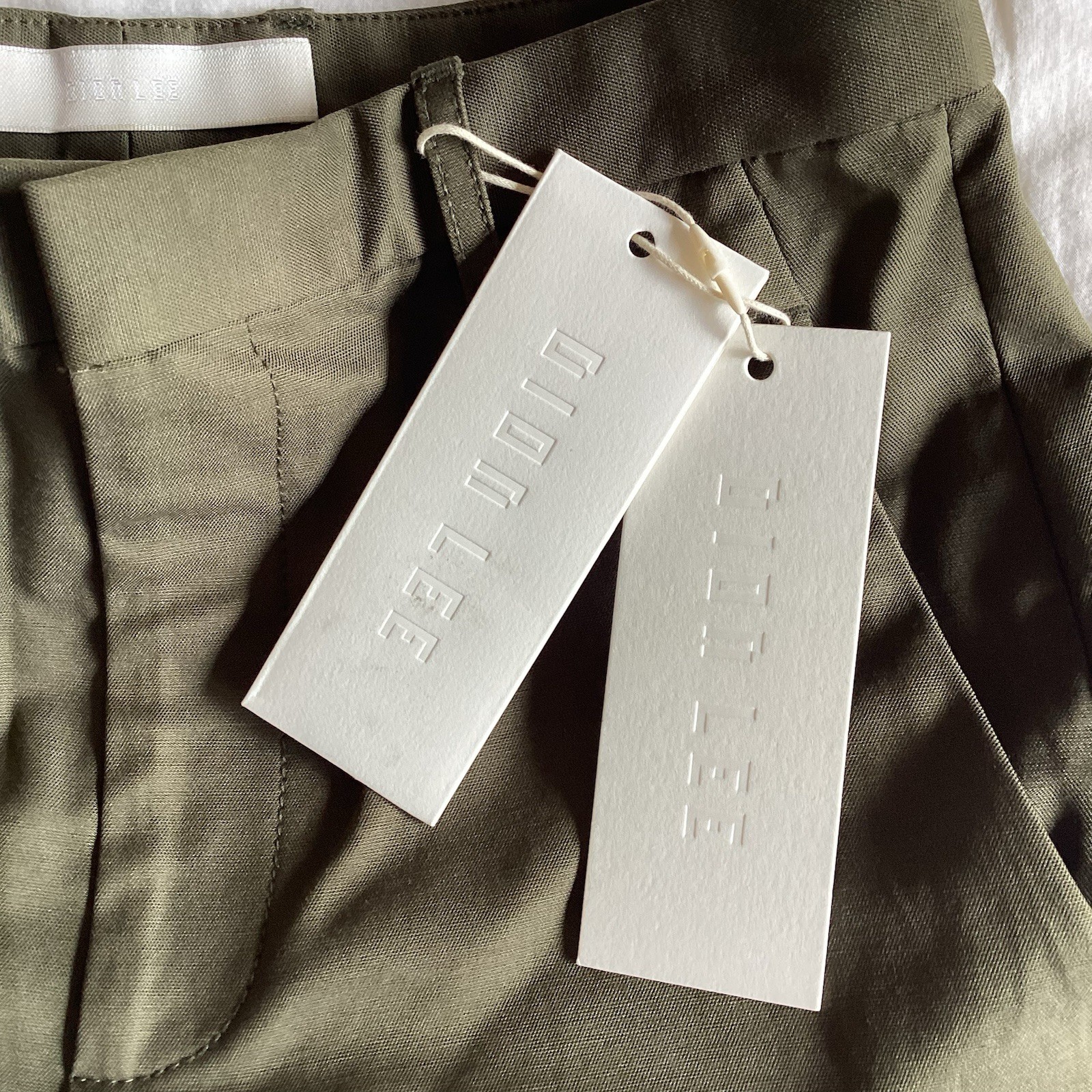 Dion Lee Olive Split-Hem Straight Leg Pants - Women SZ XS image 4