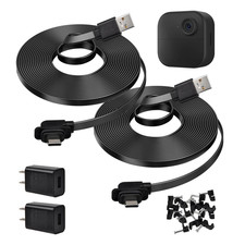 2 Pack 20Ft/6M Power Cable and Adapter Compatible with Blink Outdoor 2K / Outdo