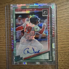 2025 donruss baseball Christian Moore Optic Pandora AUTO /25 Rated Prospect