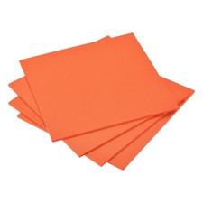 4 Pack Orange EVA Foam Sheets 10 x 10 Inch 5mm Thickness for Crafts DIY Projects