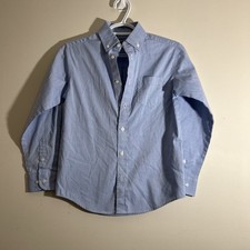 Chaps Blue Dress Shirt Boys Size 10