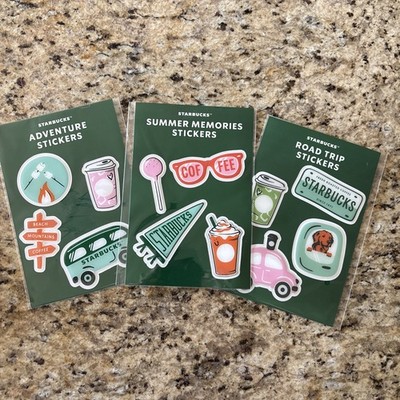 Starbucks Summer 2026 ROADTRIP STICKERS Set/3 | eBay