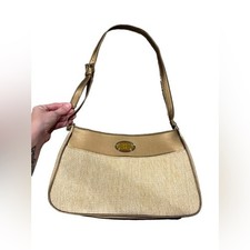 Vintage Etienne Aigner Shoulder Bag Straw Mini Hand bag 90s Y2K Grandmacore