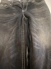 Black Baggy Jeans, (Size 11/30 ) Rhinestone Cross Pockets Brand Disclosure — photo 3