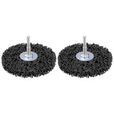2pcs Paint Stripping Disc Drill Attachment 4" x 1/2" with 1/4" Shaft Strip Clean
