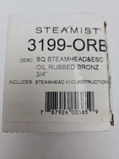 Steamist 3199-ORB 3/4" Steam Head Oil Rubbed Bronze - Amerec - Mr Steam