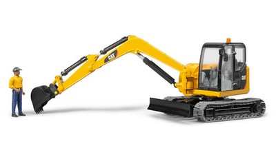 Bruder Caterpillar Mini Excavator with Worker
