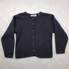 Karen Scott Vintage wool blend cardigan sweater w/ gold buttons size M