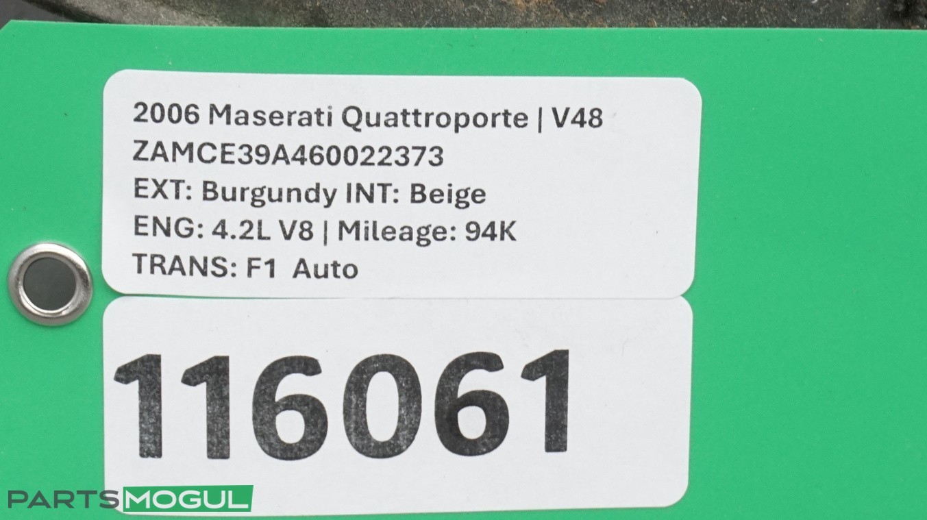 2003-2013 Maserati Quattroporte S M139 Engine Motor Cover Trim Panel 067065000