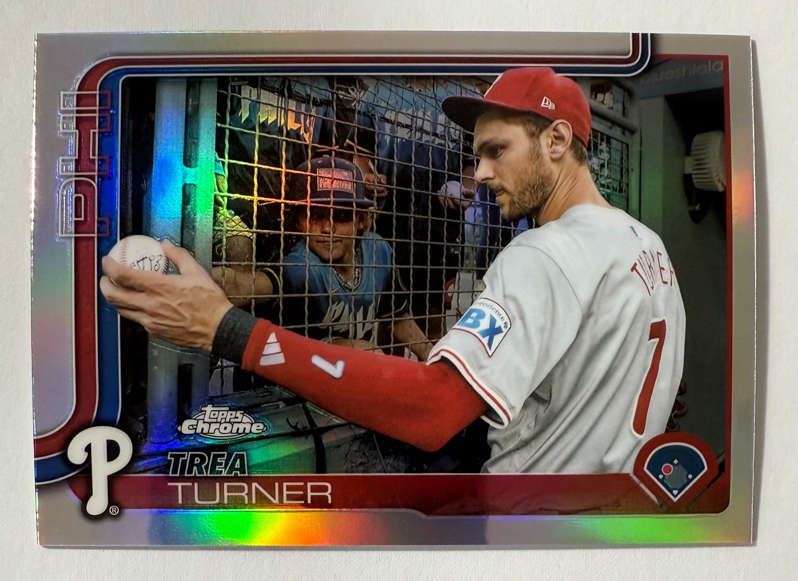 2025 Topps Chrome Trea Turner Image Variation Refractor #208