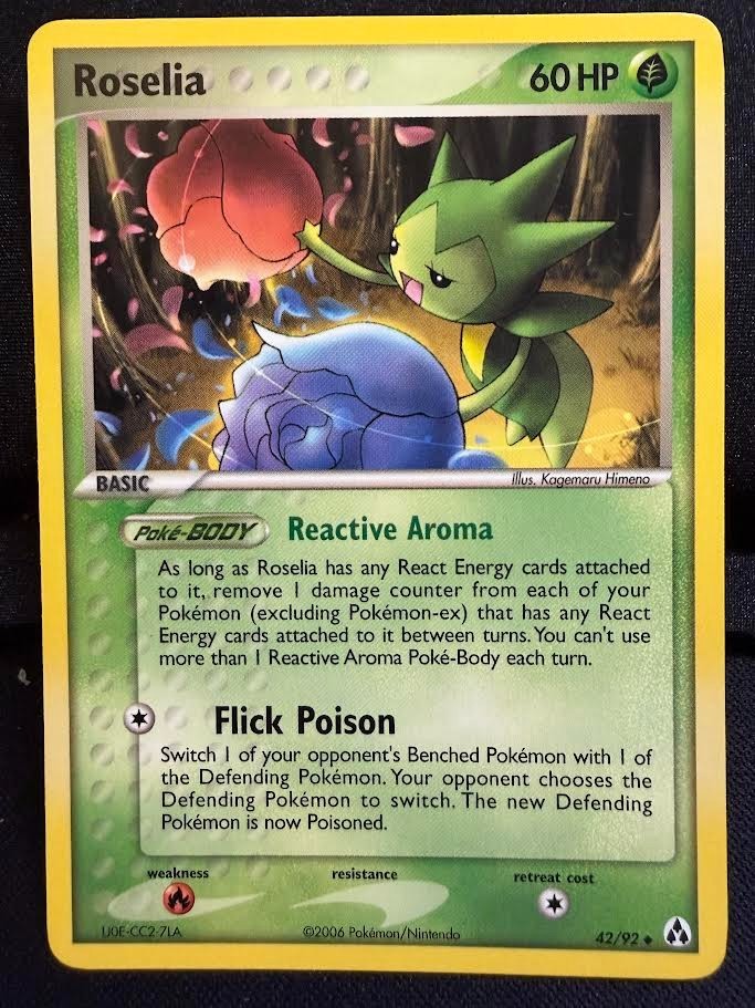 Pokemon Ex Legend Maker Roselia Uncommon (42/92) NM