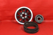 2007 HARLEY-DAVIDSON DYNA LOW RIDER FXDL FRONT REAR PULLEY W/ BELT SET OEM