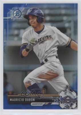 2017 Bowman Chrome Prospects Blue Refractor 117/150 Mauricio Dubon #BCP40 6u5