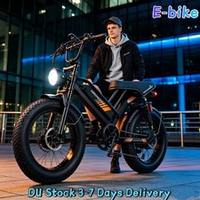 Neu 1000W 48V/19,2Ah E-bikes 20 x 4" Fat Tire Elektrofahrrad 45KM/H 80KM 7 …