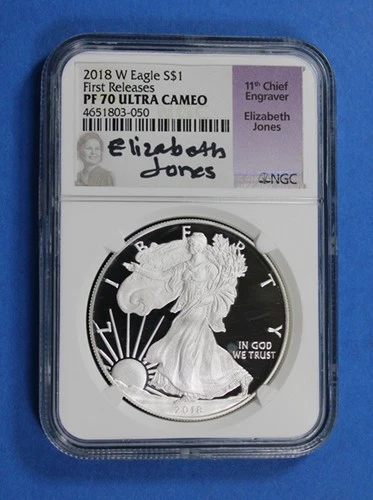 Photo of a 2018-W American Silver Eagle Proof from an eBay listing that sold on Jul 19, 2026