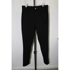 Michael Kors Women's Black Skinny Stretch Ponte Pants High Rise Size M