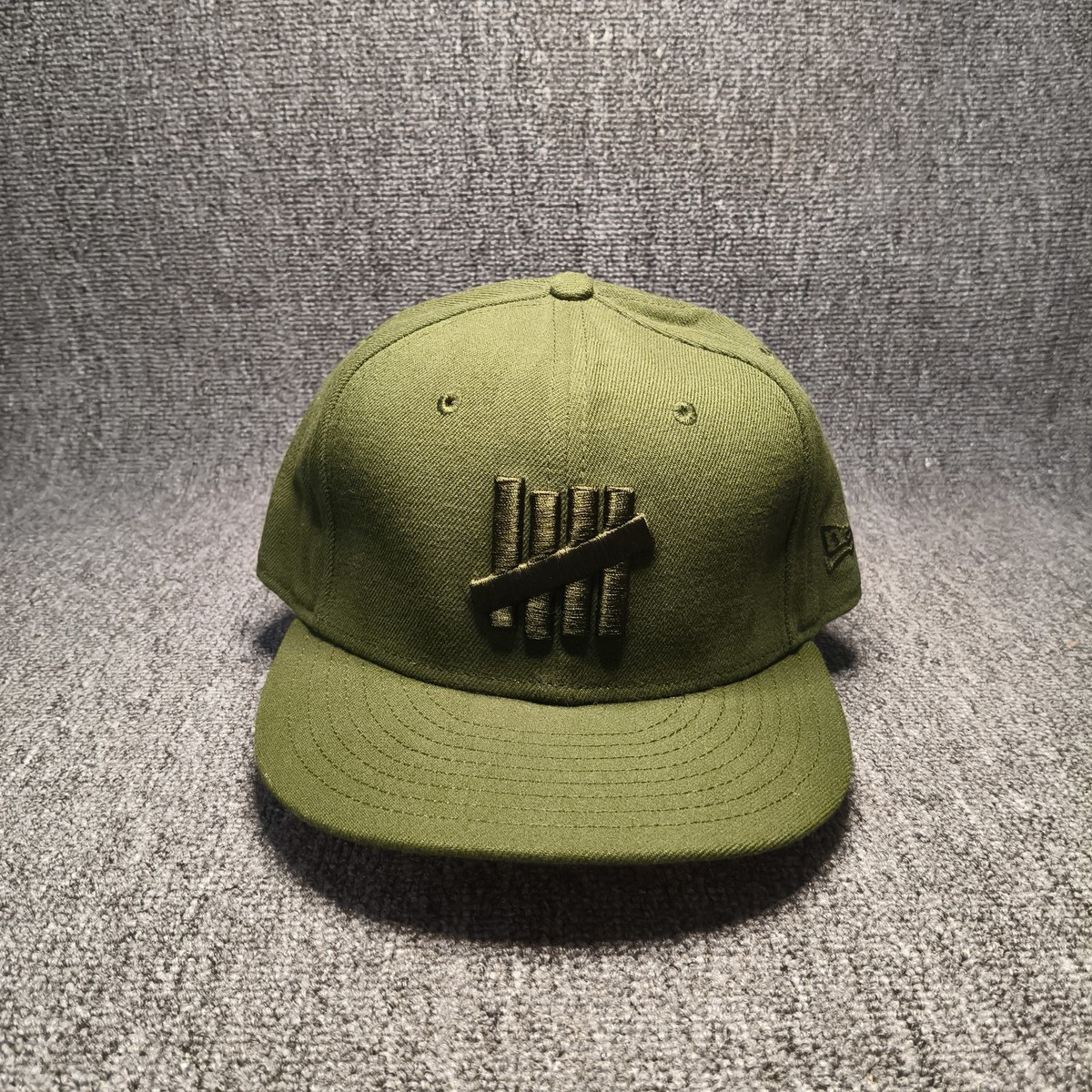 New Era x Undefeated Fitted Hat Olive Green Five-Strike Logo Cap