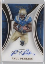 2016 Panini Immaculate Collegiate Rookie Auto /99 Paul Perkins #129 Auto 0v9