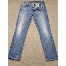 7 For All Mankind Josefina Skinny Boyfriend Jeans Blue Medium Wash Sz 29