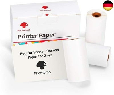Phomemo Drucker Papier - M02/M02Pro/M02S/M03/M03AS/M04S/M04AS Mini Aufkleber,