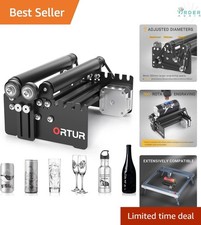 Laser Rotary Roller for Engraving Cylindrical Objects Compatible with Most La...
