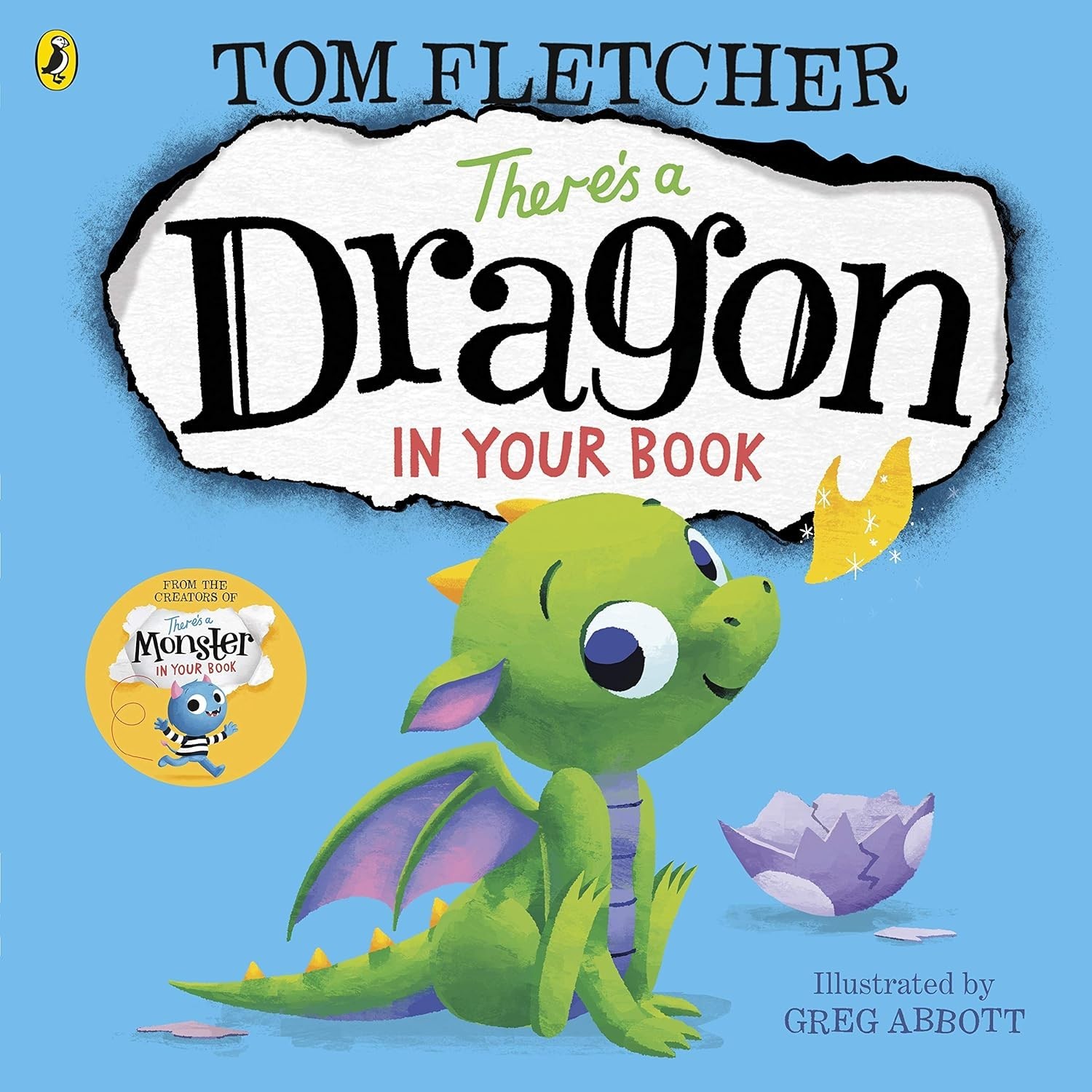 There's a Dragon in Your Book by Tom Fletcher - Bedtime Picture Story Book NEW