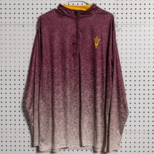 ASU Arizona State Sun Devils Quarter Zip Sweatshirt 2XL Colosseum Athletics