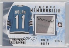 2016-17 Leaf ITG Heroes & Prospects Memorabilia Platinum 19/25 Owen Nolan a3q
