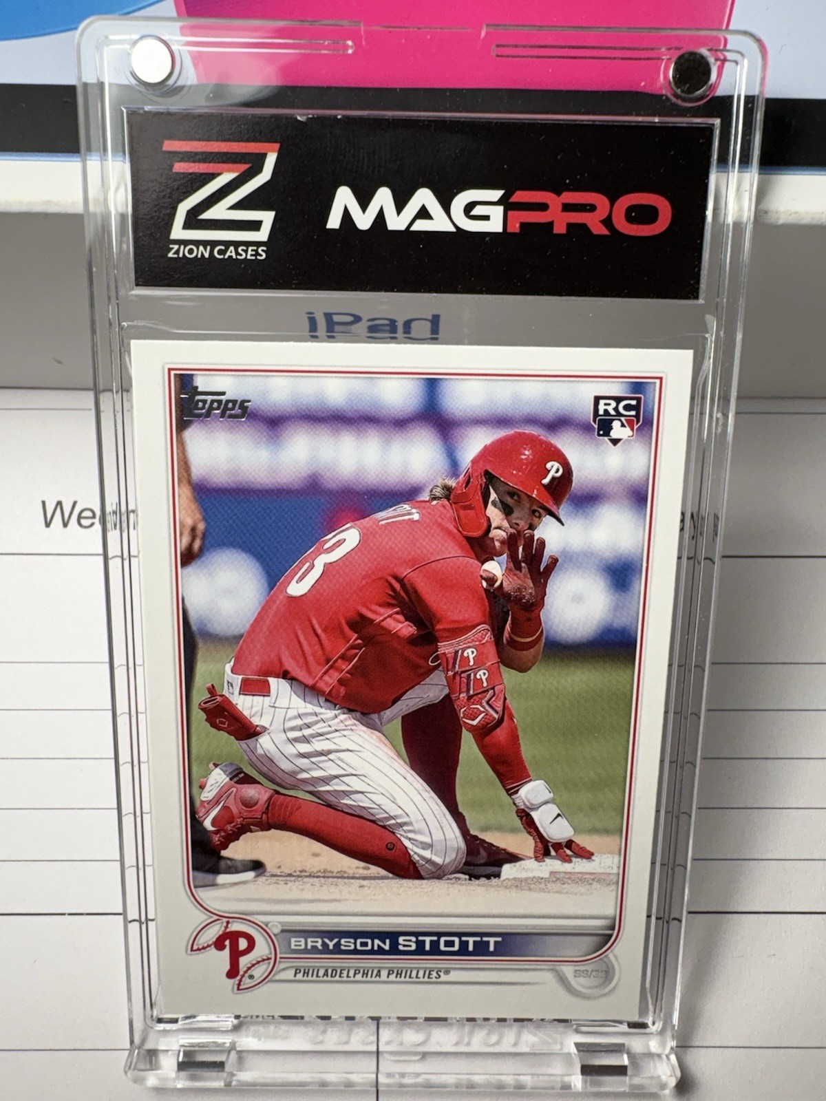 Bryson Stott Topps 2022 Update Series Image Variation Rookie SP #US224