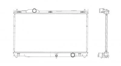 Radiador para 06-13 Lexus IS250/350 2.5/3.5L V6 automático fila única Foto 2 de 4