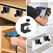 1/2Pcs Drawer Front Installation Clamps Drawer Fixing Clips Tool Stainless Steel