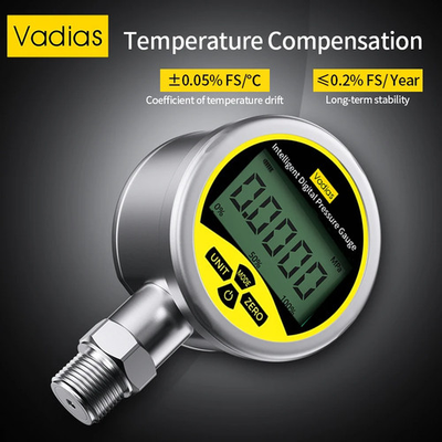 #ad 0.1 60Mpa Digital Pressure Gauge 80mm Pressure Manometer M20*1.5 0.2% SS304 $175.23