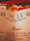 Vintage Menu S.S. ARGENTINA Moore-McCormack Lines 1953 Lot Of 3 — photo 7