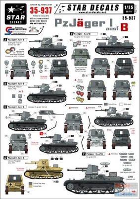 SRD35937 1:35 Star Decals - Pz.Jager.I Ausf B