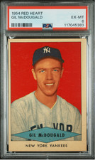 1954 Red Heart Gil McDougald PSA 6
